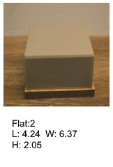 Flat2, Square or rectangular flat silicone print pad
