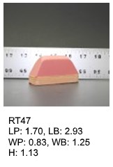 RT 47, roof top shaped silicone print pad from AccuPad Inc.