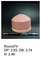 Round74, round silicone print pad from AccuPad Inc.
