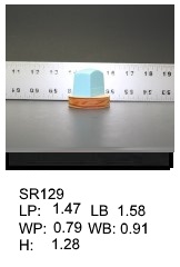 SR 129, Square or rectangular silicone print pad