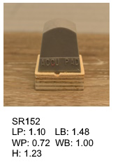 SR 152, Square or rectangular silicone print pad