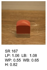 SR 167, Square or rectangular silicone print pad