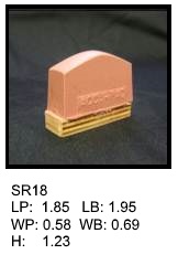 SR 18, Square or rectangular silicone print pad