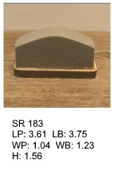 SR 183, Square or rectangular silicone print pad
