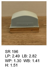 SR 196, Square or rectangular silicone print pad