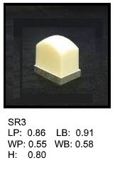 SR 3, Square or rectangular silicone print pad