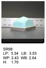 SR 98, Square or rectangular silicone print pad